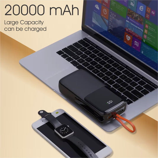 20000 mAh Power Bank 22.5W QCPD 1 Wire Digital (Black)
