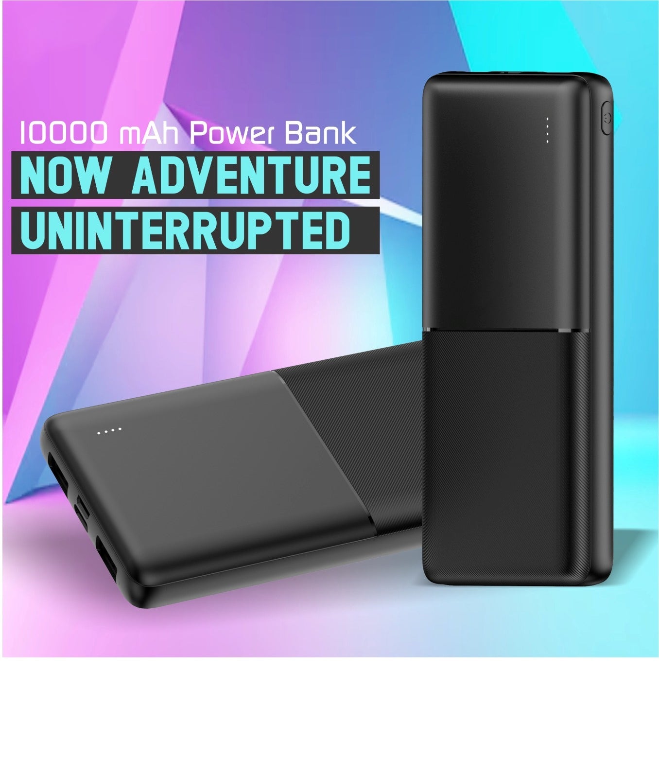 Q6 10000 mAh Power Bank with 22.5w Charging Speed (Black)