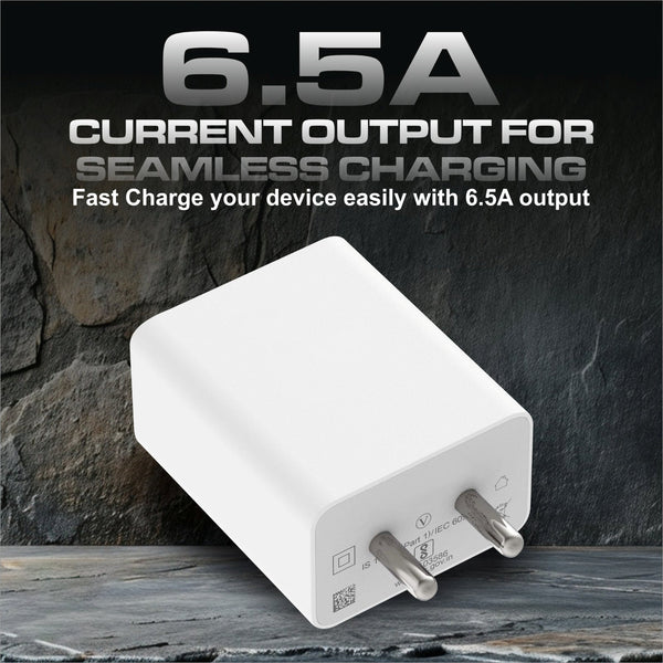 44W Charger with Vivo Flash & Super Vooc Charging Technology Supported With Data Cable