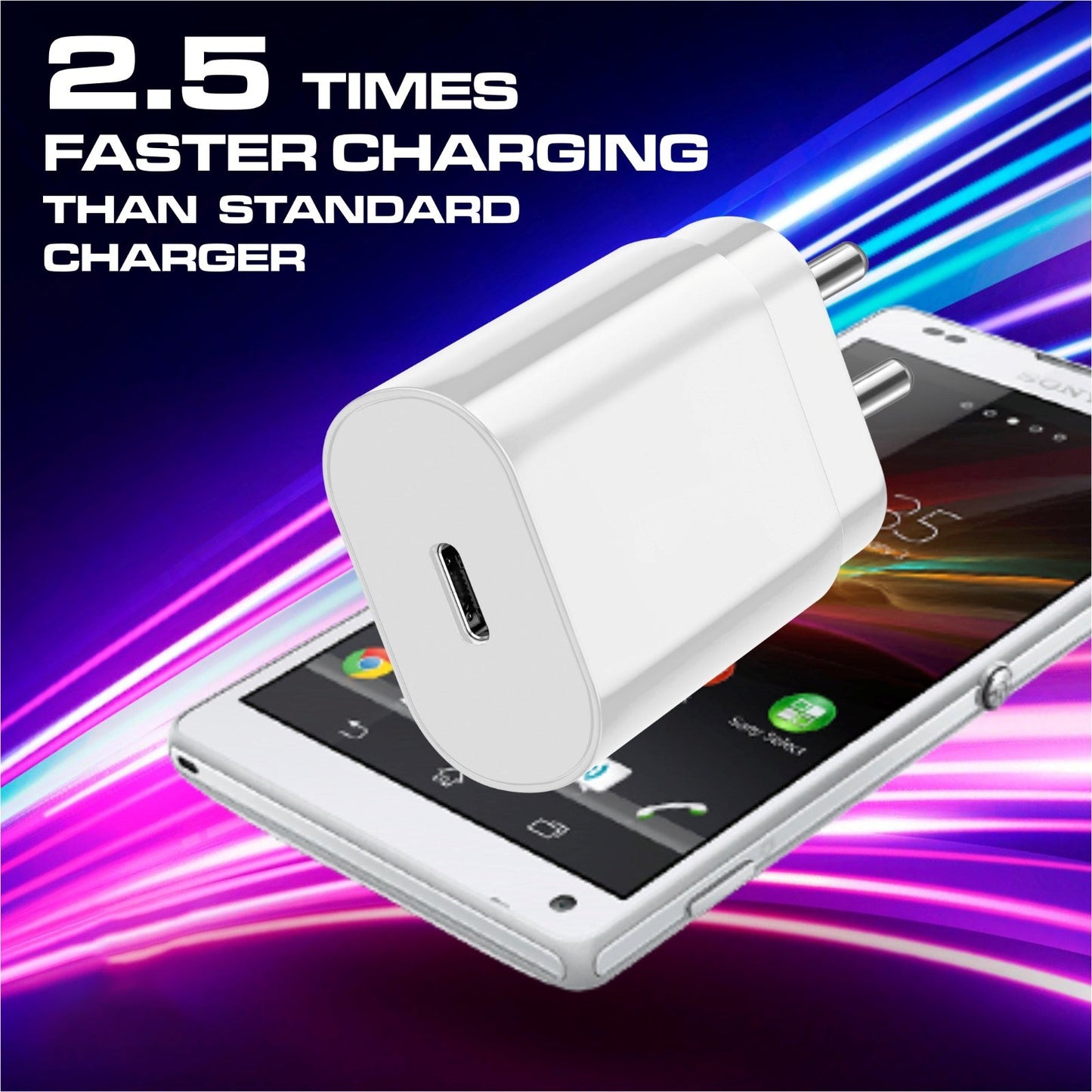 akvaari Samsung Charger 25w Charging Speed With (Type C to C Cable) Compatible with Almost all Samsung Devices