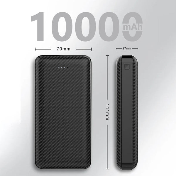 10000 mAh Power Bank 15W with Lithium Polymer Battery (T63-10K)