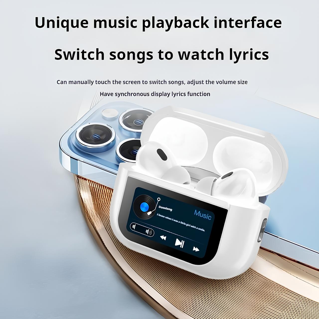 EarBuds Pro 2 With ANC with Touch Display True Wireless Earbuds