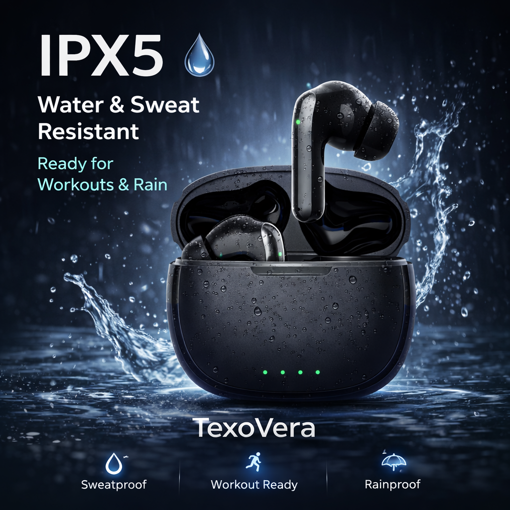 BOSS Wireless Earbud With Comfortable Fit 45Hr Playback