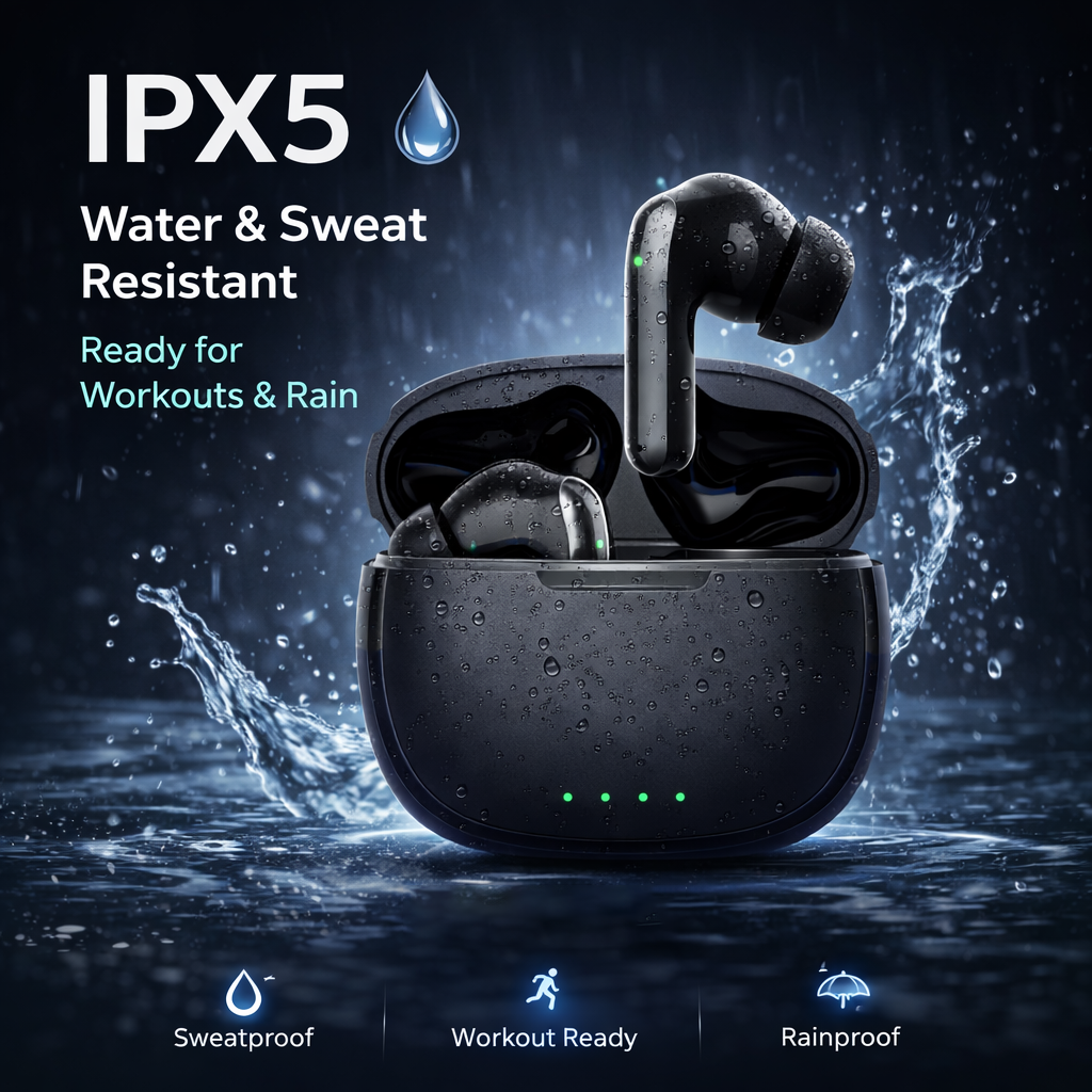 akvaari BOSS Wireless Earbud With Comfortable Fit 45Hr Playback