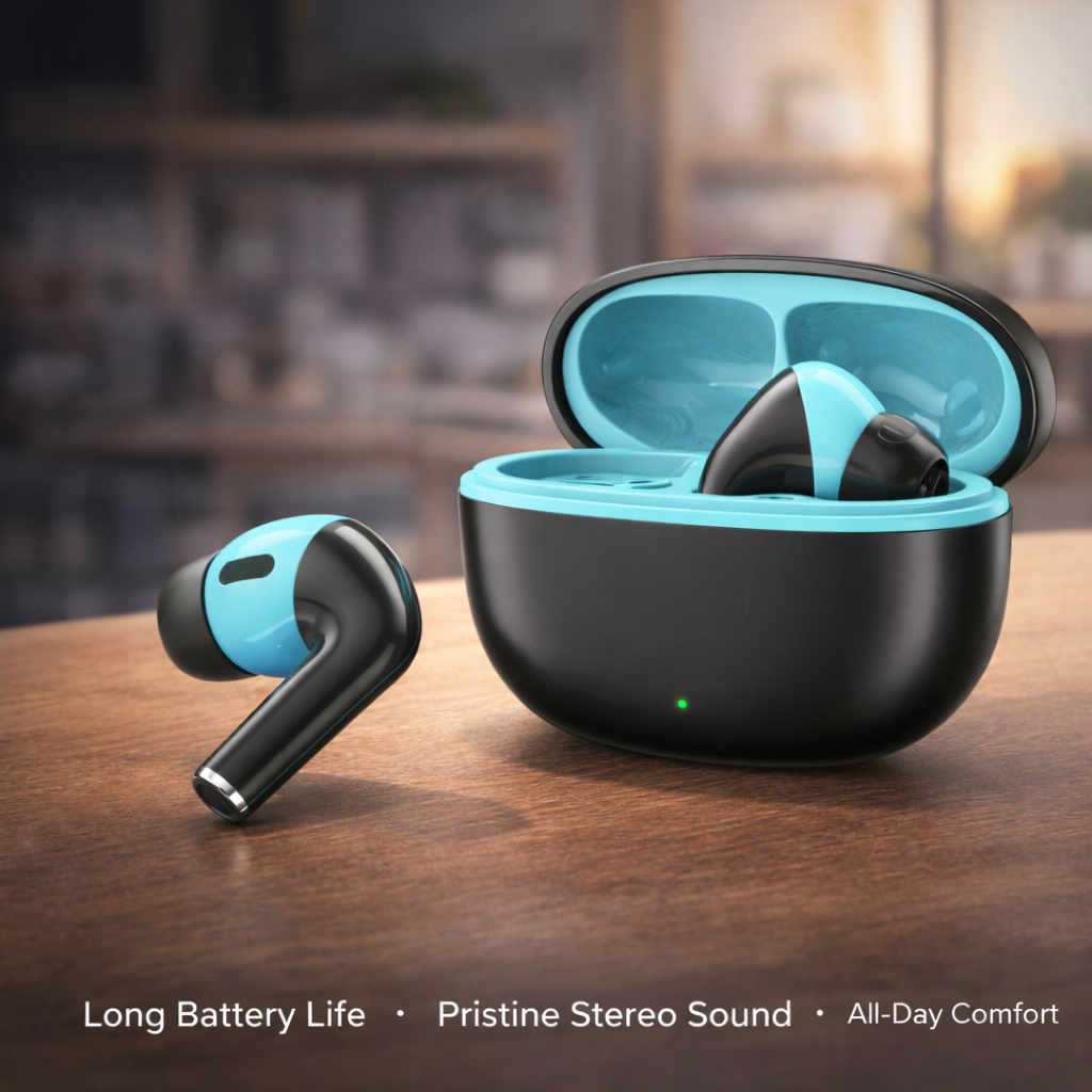 Sonic Wireless Earbud With Comfortable Fit 40Hr Playback