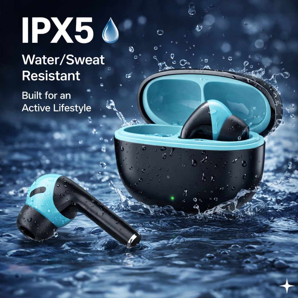 Sonic Wireless Earbud With Comfortable Fit 40Hr Playback