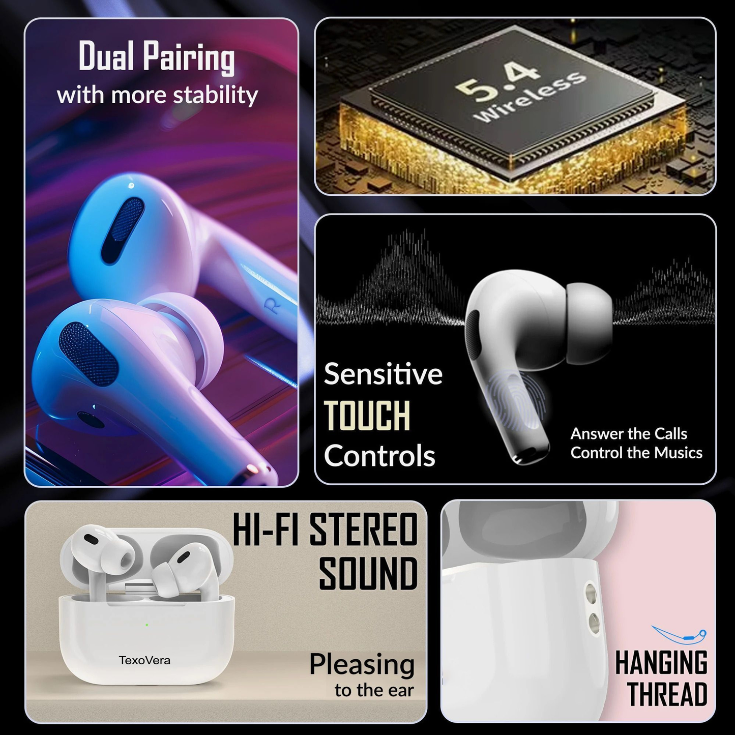 EarBuds Pro 2 True Wireless Earbuds For iPhone and Android