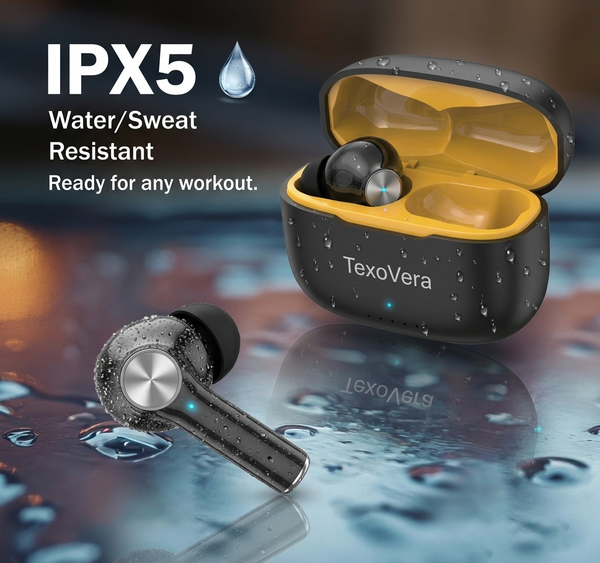 ZYRA Wireless Earbud With Comfortable Fit 30H Playback