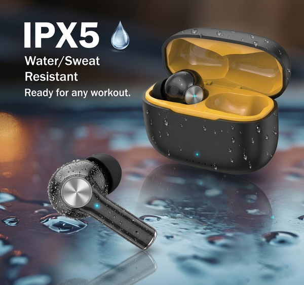 ZYRA Wireless Earbud With Comfortable Fit 30H Playback