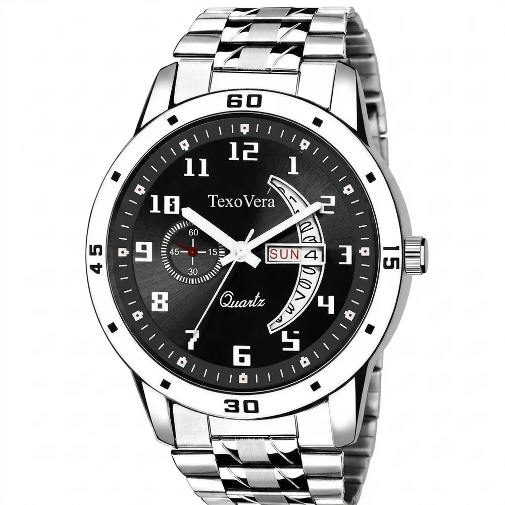 Quartz Series Analog Watch For Men (Stainless Steel)