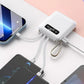 Mini 10000 mAh 12W Power Bank With 4 Cable attached