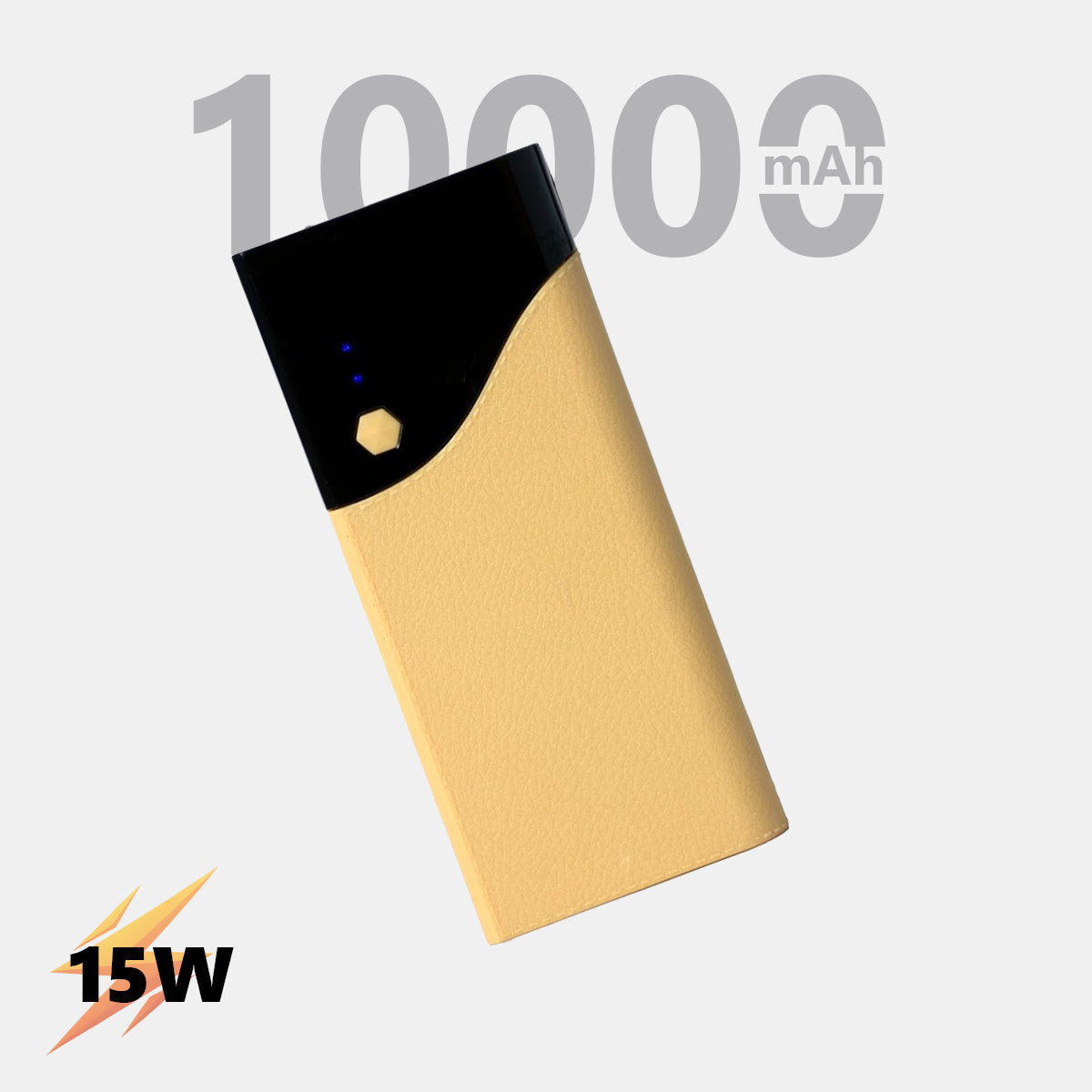 10000 mAh 10W Power Bank With LED Battery Display & Led Light - Star
