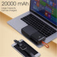 20000 mAh Power Bank 22.5W QCPD 1 Wire Digital (Black)