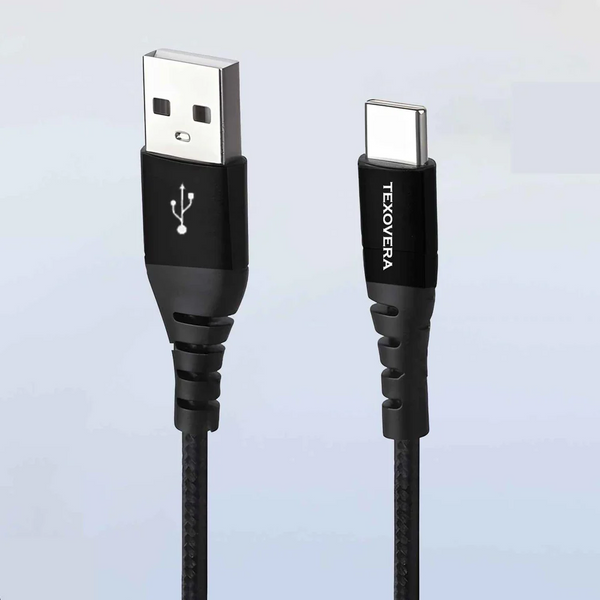 65w USB Type C Fast Charging 1 Meter Cotton Braided Data Cable