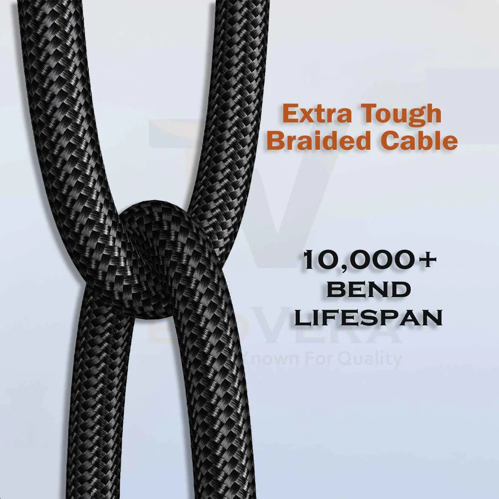 65w USB Type C Fast Charging 1 Meter Cotton Braided Data Cable