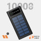 Solar Power Bank 10000 mAh with 15W Solar Charging and Lithium Polymer Battery (Solar-4Wire-10K)