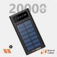 20000 mAh Solar Power Bank 15W with Lithium Polymer Battery (Solar-4Wire-20K)