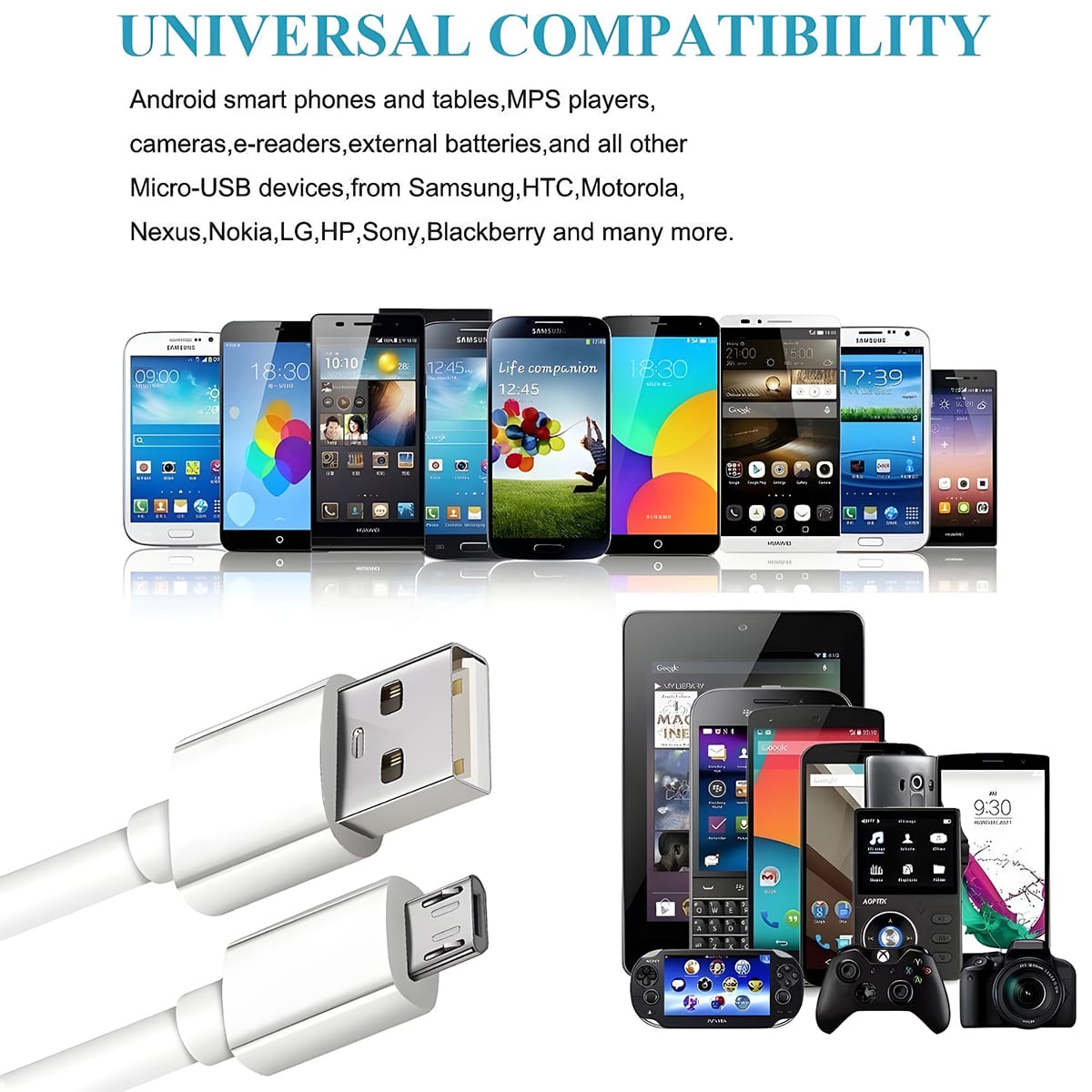 Micro Usb 1M Data Cable (iball)