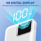 10000 mAh Power Bank, 22.5W Fast Charging with 2 Cables Attached, Lithium-Polymer (A201-2WIRE)