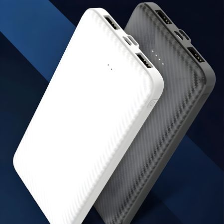 10,000 mAh Power Bank With Carbon Fiber Design (TTD19)-akvaari