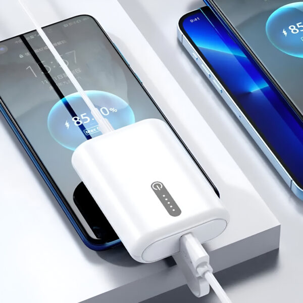 akvaari 10000 mAh Power Bank 25W with Lithium ion Battery (POCKET-10K)-White - Image 2