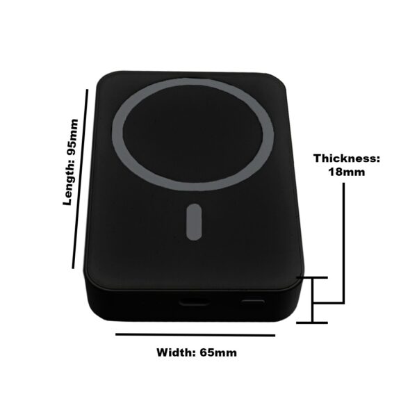 akvaari 10000 mAh Wireless Power Bank 15w Wireless, 25W Wired with Lithium Polymer Battery (Magsafe) - Image 5