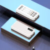 akvaari 20000 mAh Power Bank 15W with Lithium Polymer Battery (3WIRE-20K-LED)-White