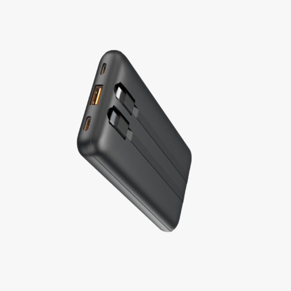 akvaari 10000 mAh Power Bank 25W with Lithium Polymer Battery (A201-2WIRE)-Black - Image 5