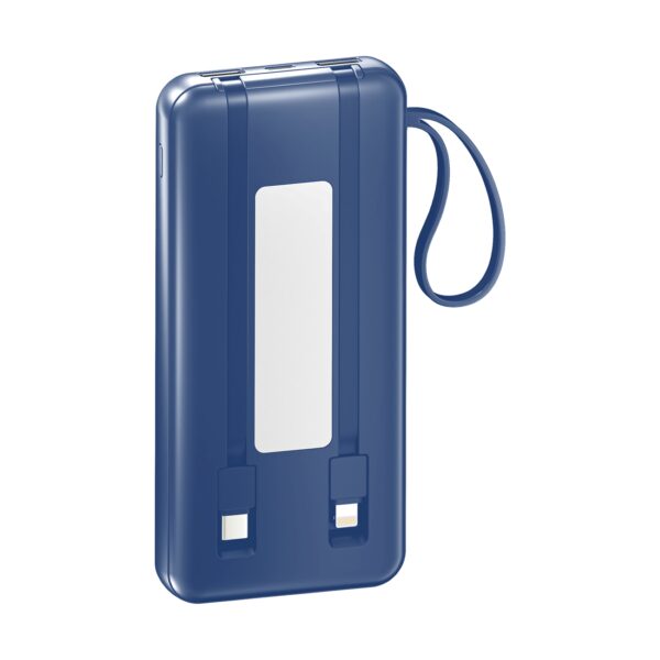 akvaari 10000 mAh Solar Power Bank 15W Solar with Lithium Polymer Battery (R21-Solar-10K)-Blue - Image 2