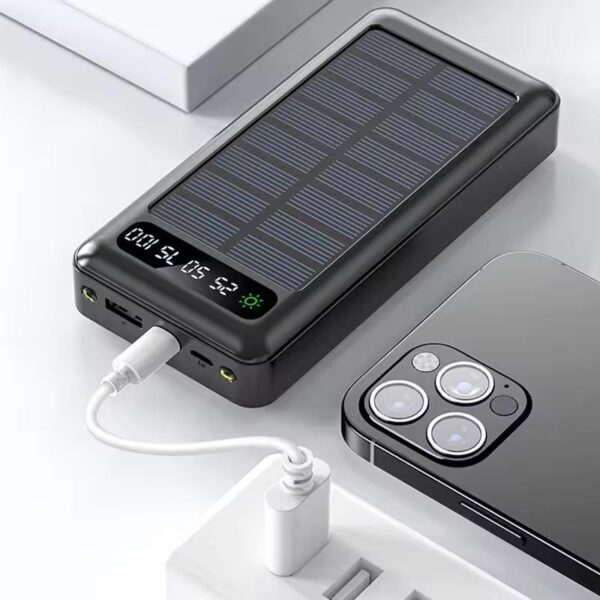 akvaari 20000 mAh Solar Power Bank 15W Solar with Lithium Polymer Battery (Solar-4Wire-20K) - Image 4