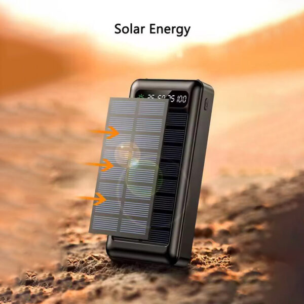 akvaari 10000 mAh Solar Power Bank 15W Solar with Lithium Polymer Battery (Solar-4Wire-10K)
