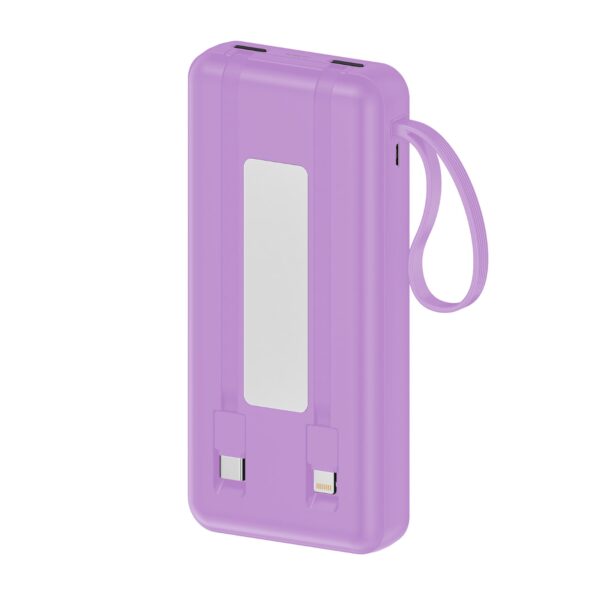 akvaari 20000 mAh Solar Power Bank 15W Solar with Lithium Polymer Battery (R23-Solar-20K)-Pink - Image 4