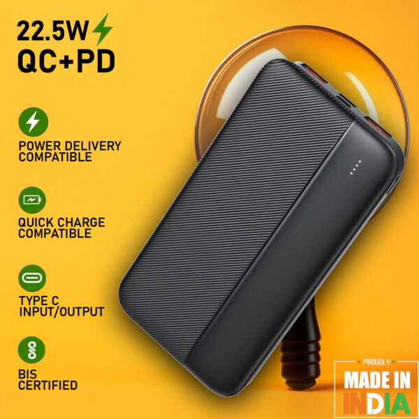 akvaari 10000 mAh Power Bank 25W with Lithium Polymer Battery (Q6-10K)