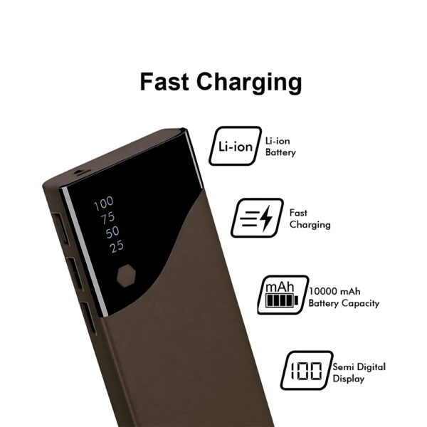 akvaari 10000 mAh Power Bank 15W with Lithium ion Battery (18650-STAR) - Image 3
