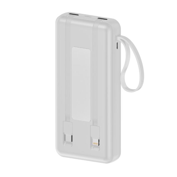 akvaari 20000 mAh Solar Power Bank 15W Solar with Lithium Polymer Battery (R23-Solar-20K)-White - Image 2