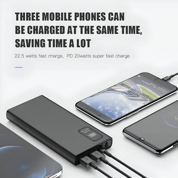 akvaari 10000 mAh Power Bank 25W/15W with Lithium Polymer Battery (K7-10K) - Image 3