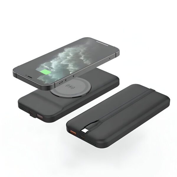 akvaari 10000 mAh Wireless Power Bank 15w Wireless, 25W Wired with Lithium Polymer Battery (Long-Wireless) - Image 5