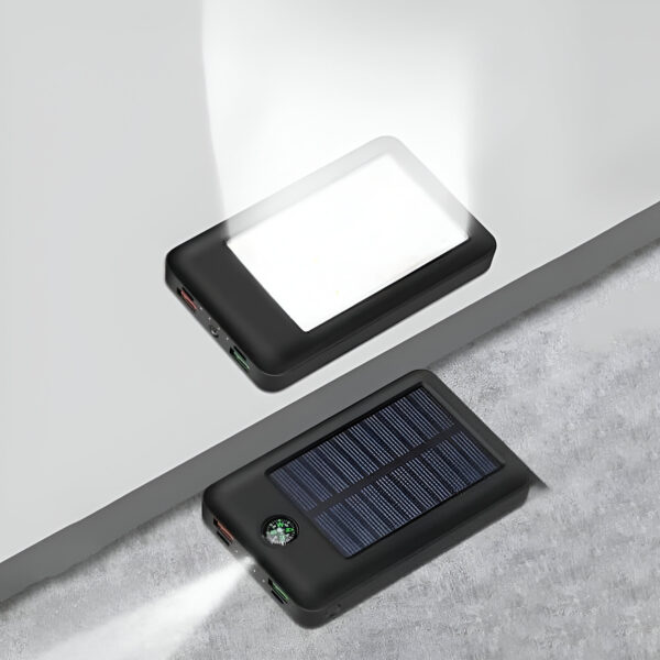 akvaari 13000 mAh Solar Power Bank 15W Solar with Lithium Polymer Battery (Compas-solar-13K)